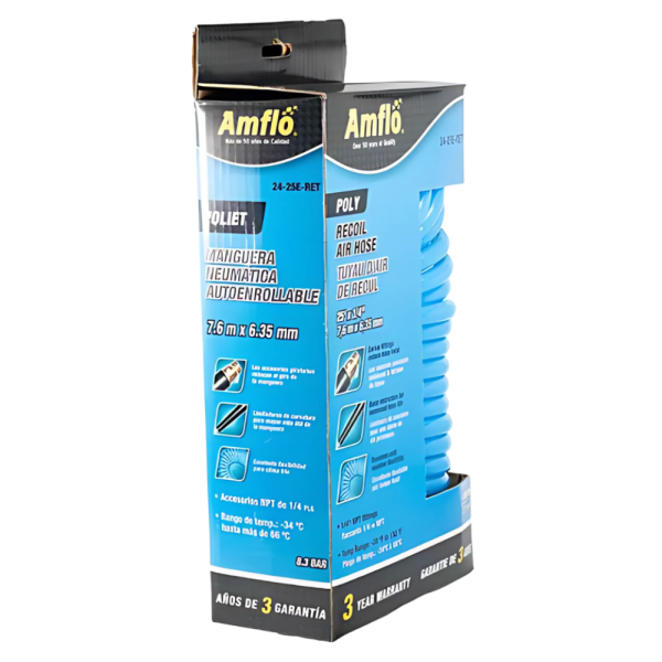 Manguera De Aire Uso Rudo Sopletear 1/4 AMFLO